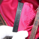 FENDI Zucca Canvas Tote Bag Black Brown Auth 135155-12