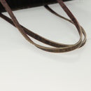 FENDI Zucca Canvas Tote Bag Black Brown Auth 135155-7