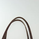 FENDI Zucca Canvas Tote Bag Black Brown Auth 135155-8