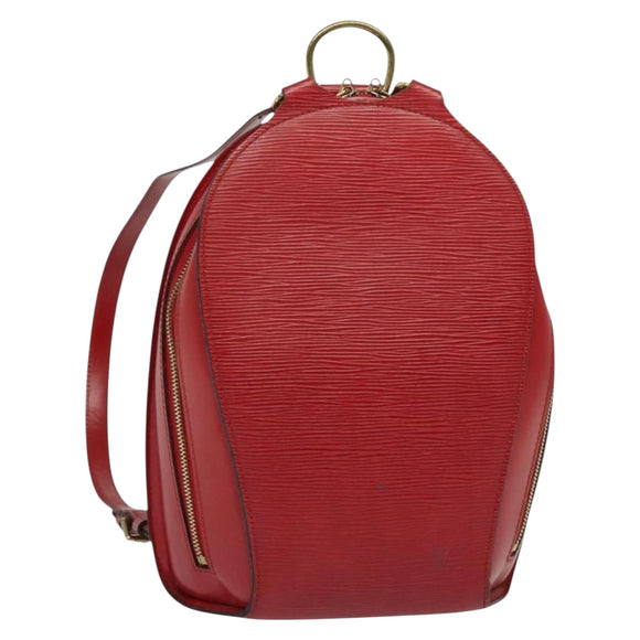 LOUIS VUITTON Epi Mabillon Backpack Castilian Red M52237 LV Auth 135157