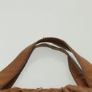 BOTTEGA VENETA INTRECCIATO Hand Bag Leather Brown Silver Auth 135158-14