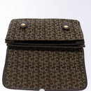 CELINE C Macadam Canvas Hand Bag Brown Gold Auth 135161-10