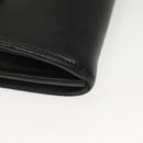 Christian Dior Chain Shoulder Bag Leather Black Gold Auth 135164-11