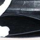 Christian Dior Chain Shoulder Bag Leather Black Gold Auth 135164-22