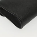 Christian Dior Shoulder Bag Leather Black Gold Auth 135165-15