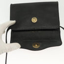 Christian Dior Shoulder Bag Leather Black Gold Auth 135165-10