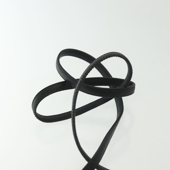 Christian Dior Shoulder Bag Leather Black Gold Auth 135165