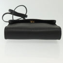 Christian Dior Shoulder Bag Leather Black Gold Auth 135165-5