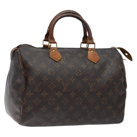 LOUIS VUITTON Monogram Speedy 30 Hand Bag M41526 LV Auth 135166