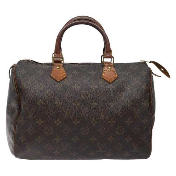 LOUIS VUITTON Monogram Speedy 30 Hand Bag M41526 LV Auth 135166