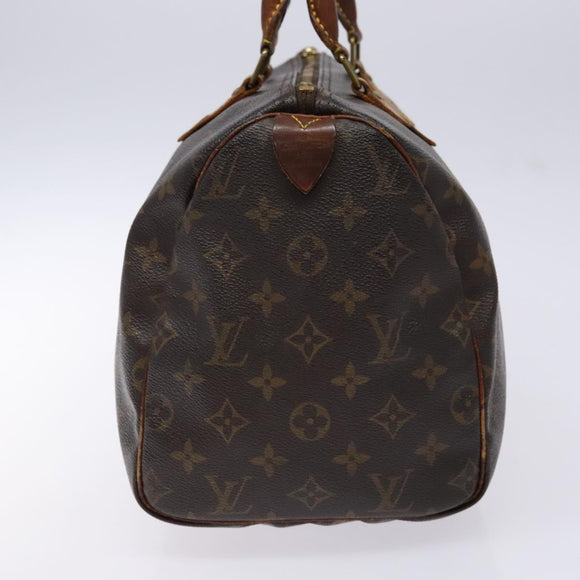 LOUIS VUITTON Monogram Speedy 30 Hand Bag M41526 LV Auth 135166