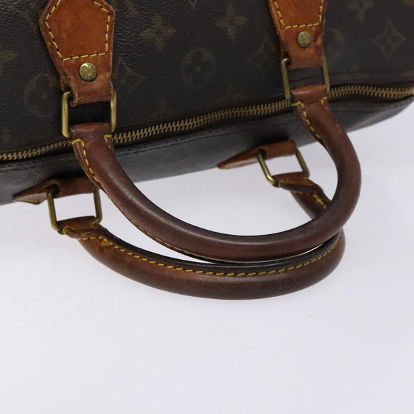 LOUIS VUITTON Monogram Speedy 30 Hand Bag M41526 LV Auth 135166