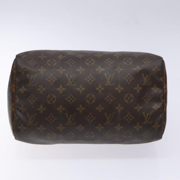 LOUIS VUITTON Monogram Speedy 30 Hand Bag M41526 LV Auth 135166