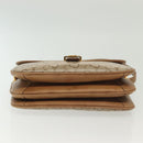 CELINE Macadam Canvas Shoulder Bag PVC Beige Gold Auth 135181-6