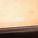 CELINE Macadam Canvas Shoulder Bag PVC Beige Gold Auth 135181-20