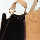 CELINE Macadam Canvas Shoulder Bag PVC Beige Gold Auth 135181-22