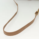 CELINE Macadam Canvas Shoulder Bag PVC Beige Gold Auth 135181-8