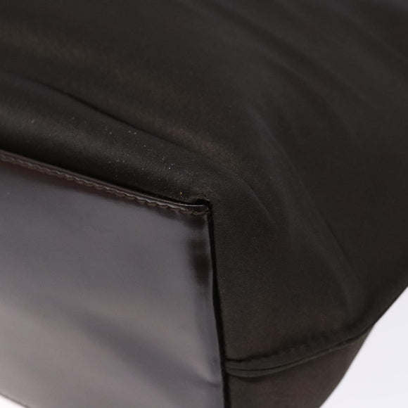 GUCCI Shoulder Bag Nylon Brown Silver 001 3017 Auth 135184