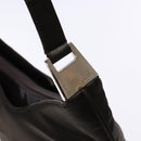 GUCCI Shoulder Bag Nylon Brown Silver 001 3017 Auth 135184-10