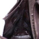 GUCCI Shoulder Bag Nylon Brown Silver 001 3017 Auth 135184-20