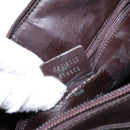 GUCCI Shoulder Bag Nylon Brown Silver 001 3017 Auth 135184-12