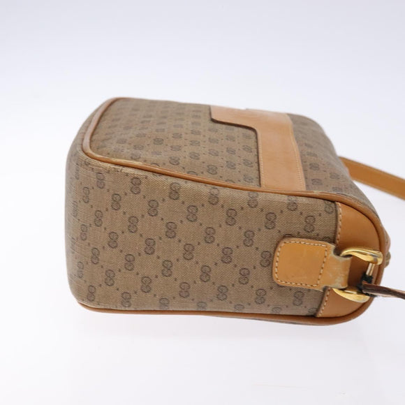 GUCCI Micro GG Supreme Shoulder Bag PVC Beige Gold 001 14 0412 Auth 135185