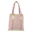 Salvatore Ferragamo Gancini Shoulder Bag Canvas Pink Gold Auth 135187-1