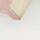 Salvatore Ferragamo Gancini Shoulder Bag Canvas Pink Gold Auth 135187-14