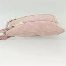 Salvatore Ferragamo Gancini Shoulder Bag Canvas Pink Gold Auth 135187-4