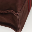 HERMES Fourre Tout MM Hand Bag Canvas Brown Auth 135190-10