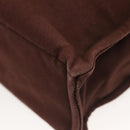 HERMES Fourre Tout MM Hand Bag Canvas Brown Auth 135190-11