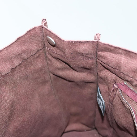 HERMES Fourre Tout MM Hand Bag Canvas Brown Auth 135190