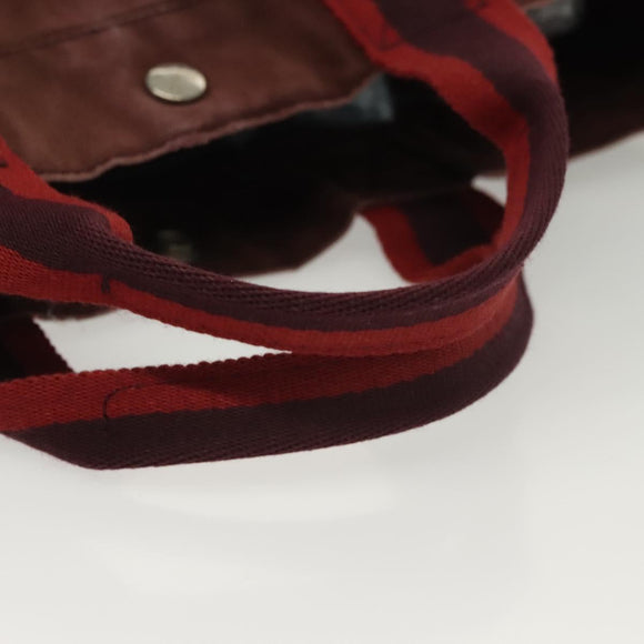 HERMES Fourre Tout MM Hand Bag Canvas Brown Auth 135190