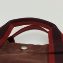 HERMES Fourre Tout MM Hand Bag Canvas Brown Auth 135190-8