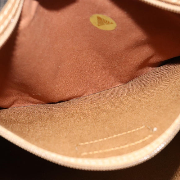 Christian Dior Honeycomb Canvas Boston Bag PVC Black Gold Auth 135192