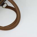 Christian Dior Honeycomb Canvas Boston Bag PVC Black Gold Auth 135192-7