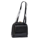 GUCCI Shoulder Bag Leather Black Gold 001 3444 1650 Auth 135195-1