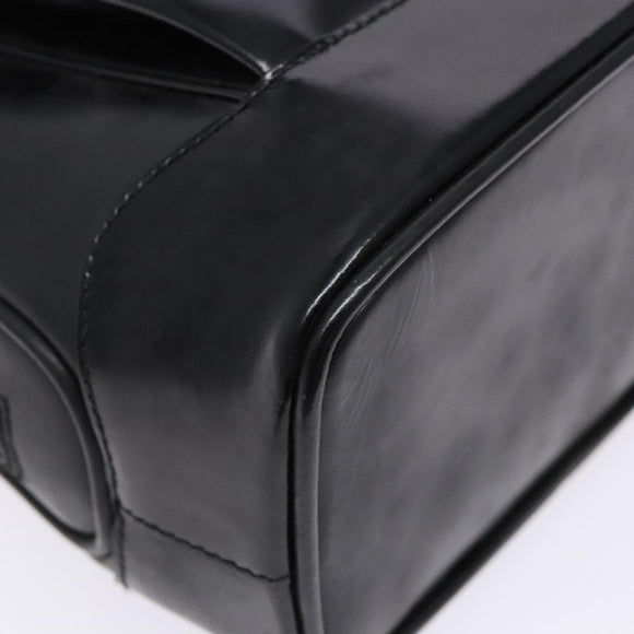 GUCCI Shoulder Bag Leather Black Gold 001 3444 1650 Auth 135195