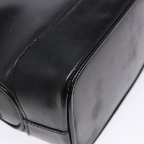 GUCCI Shoulder Bag Leather Black Gold 001 3444 1650 Auth 135195