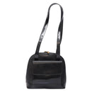 GUCCI Shoulder Bag Leather Black Gold 001 3444 1650 Auth 135195-2