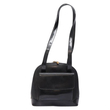 GUCCI Shoulder Bag Leather Black Gold 001 3444 1650 Auth 135195 - 0