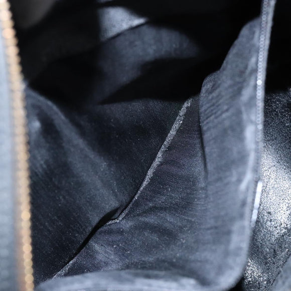 GUCCI Shoulder Bag Leather Black Gold 001 3444 1650 Auth 135195