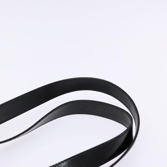 GUCCI Shoulder Bag Leather Black Gold 001 3444 1650 Auth 135195