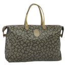 SAINT LAURENT Tote Bag Leather Gray Auth 135196-1