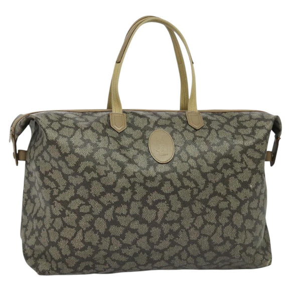 SAINT LAURENT Tote Bag Leather Gray Auth 135196