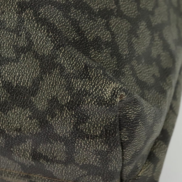 SAINT LAURENT Tote Bag Leather Gray Auth 135196