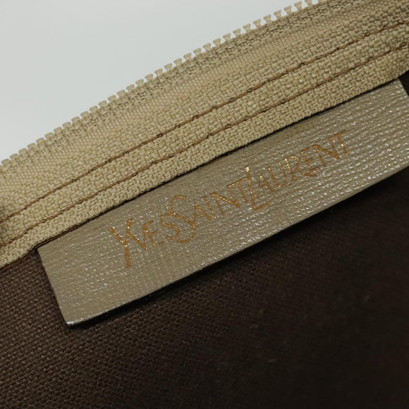 SAINT LAURENT Tote Bag Leather Gray Auth 135196