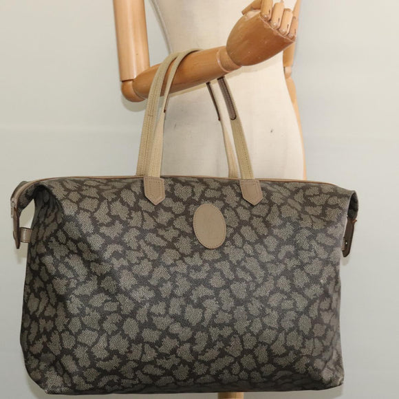 SAINT LAURENT Tote Bag Leather Gray Auth 135196