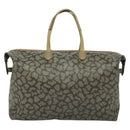 SAINT LAURENT Tote Bag Leather Gray Auth 135196-2