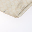 CELINE Macadam Canvas Tote Bag PVC Leather White Gold Auth 135197-9